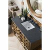 James Martin Vanities Malibu 48in Single Vanity, Honey Alder w/ 3 CM Charcoal Soapstone Quartz Top 500-V48-HON-3CSP